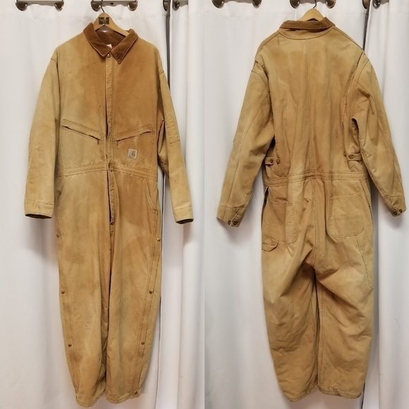 Vintage 1989 100 Year Loose Fit Washed Duck Insulated Coveralls Grunge Hypebeast - Picture 1 of 6